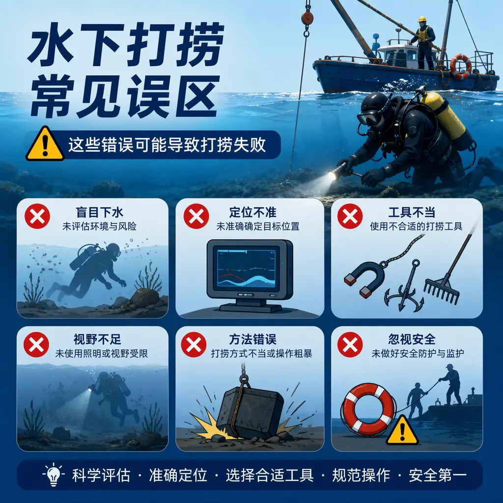 深耕水下打捞，兼顾民用失物与工程潜水作业博山